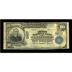 Abbeville, LA - $10 1902 Plain Back Fr. 633 The First N