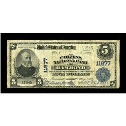 Hammond, LA - $5 1902 Plain Back Fr. 608 The Citizens N