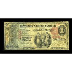 Waterville, ME - $1 1875 Fr. 383 The Merchants NB Ch. #