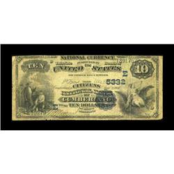 Cumberland, MD - $10 1882 Date Back Fr. 545 The Citizen