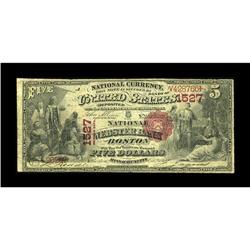 Boston, MA - $5 1875 Fr. 401 The National Webster Bank