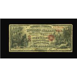 Northampton, MA - $5 Original Fr. 394 The First NB Ch.