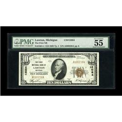 Lawton, MI - $10 1929 Ty. 1 The First NB Ch. # 12084A c