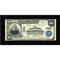 Welcome, MN - $10 1902 Plain Back Fr. 624 The Welcome N
