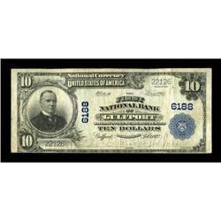 Gulfport, MS - $10 1902 Plain Back Fr. 634 The First NB