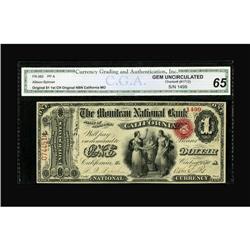 California, MO - $1 Original Fr. 382 The Moniteau NB Ch
