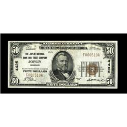 Joplin, MO - $50 1929 Ty. 1 The Joplin NB & TC Ch. # 44