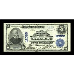 Saint Louis, MO - $5 1902 Plain Back Fr. 608 The Securi