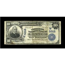 Miles City, MT - $10 1902 Plain Back Fr. 632 The Commer