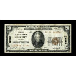 Miles City, MT - $20 1929 Ty. 2 The First NB Ch. # 1253