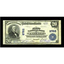 Imperial, NE - $20 1902 Plain Back Fr. 653 The First NB