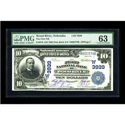 Wood River, NE - $10 1902 Date Back Fr. 618 The First N