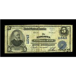 Bogota, NJ - $5 1902 Plain Back Fr. 607 The Bogota NB C