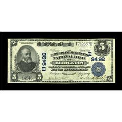 Bridgeton, NJ - $5 1902 Plain Back Fr. 600 The Farmers