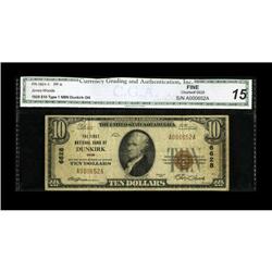 Dunkirk, OH - $10 1929 Ty. 1 The First NB Ch. # 6628Thi