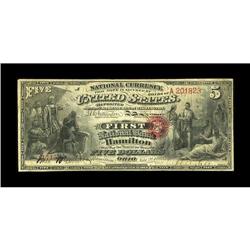 Hamilton, OH - $5 Original Fr. 394 The First NB Ch. # 5