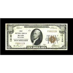Blair, OK - $10 1929 Ty. 1 First NB Ch. # 12130An attra