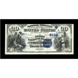 Checotah, OK - $20 1882 Date Back Fr. 556 The First NB