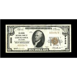 Chickasha, OK - $10 1929 Ty. 1 Oklahoma NB Ch. # 9938A