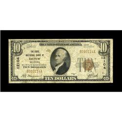 Depew, OK - $10 1929 Ty. 1 The State NB Ch. # 12104This