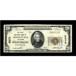 Holdenville, OK - $20 1929 Ty. 1 The First NB Ch. # 527