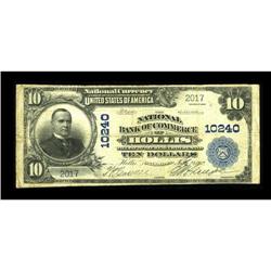 Hollis, OK - $10 1902 Plain Back Fr. 628 The NB of Comm