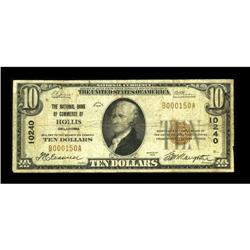 Hollis, OK - $10 1929 Ty. 1 The NB of Commerce Ch. # 10