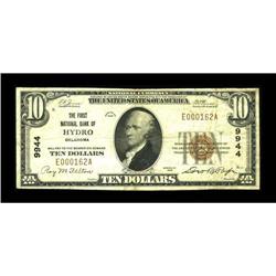 Hydro, OK - $10 1929 Ty. 1 The First NB Ch. # 9944This