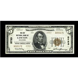 Lawton, OK - $5 1929 Ty. 2 The City NB Ch. # 5753A love