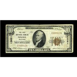 Madill, OK - $10 1929 Ty. 1 The First NB Ch. # 13021A m
