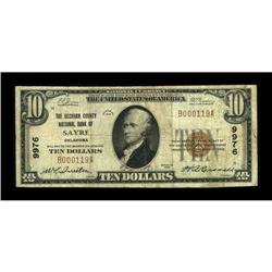 Sayre, OK - $10 1929 Ty. 1 The Beckham County NB Ch. #