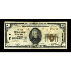 Seminole, OK - $20 1929 Ty. 2 The First NB Ch. # 9514A