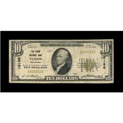 Yukon, OK - $10 1929 Ty. 1 The Yukon NB Ch. # 10196