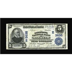 Manheim, PA - $5 1902 Plain Back Fr. 600 The Keystone N