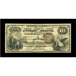 Philadelphia, PA - $10 1882 Brown Back Fr. 480 The Bank