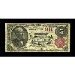 Philadelphia, PA - $5 1882 Brown Back Fr. 471 The North