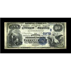 Pittsburgh, PA - $10 1882 Date Back Fr. 542 The Duquesn