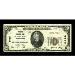 Portland, PA - $20 1929 Ty. 1 Portland NB Ch. # 6665A s