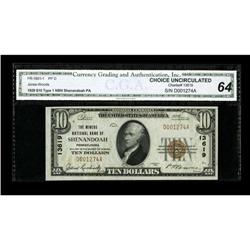 Shenandoah, PA - $10 1929 Ty. 1 The Miners NB Ch. # 136