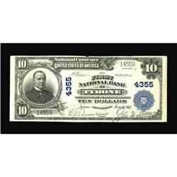 Tyrone, PA - $10 1902 Plain Back Fr. 627 The First NB C