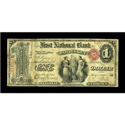 Pawtucket, RI - $1 Original Fr. 380 The First NB Ch. #