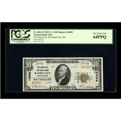 Rapid City, SD - $10 1929 Ty. 2 The Rapid City NB Ch. #