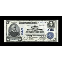 Knoxville, TN - $5 1902 Plain Back Fr. 604 The Union NB
