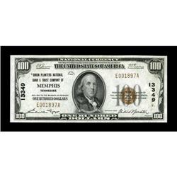 Memphis, TN - $100 1929 Ty. 1 Union Planters NB & TC Ch
