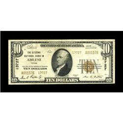 Abilene, TX - $10 1929 Ty. 2 The Citizens NB Ch. # 1372