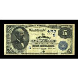 Amarillo, TX - $5 1882 Date Back Fr. 533 The Amarillo N