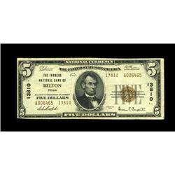 Belton, TX - $5 1929 Ty. 2 The Farmers NB Ch. # 13810A