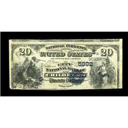 Childress, TX - $20 1882 Value Back Fr. 581 The City NB