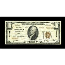 Childress, TX - $10 1929 Ty. 2 The First NB Ch. # 12666
