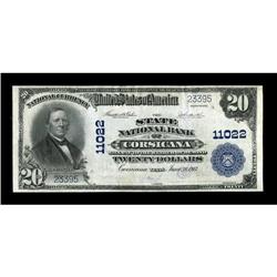 Corsicana, TX - $20 1902 Plain Back Fr. 658 The State N